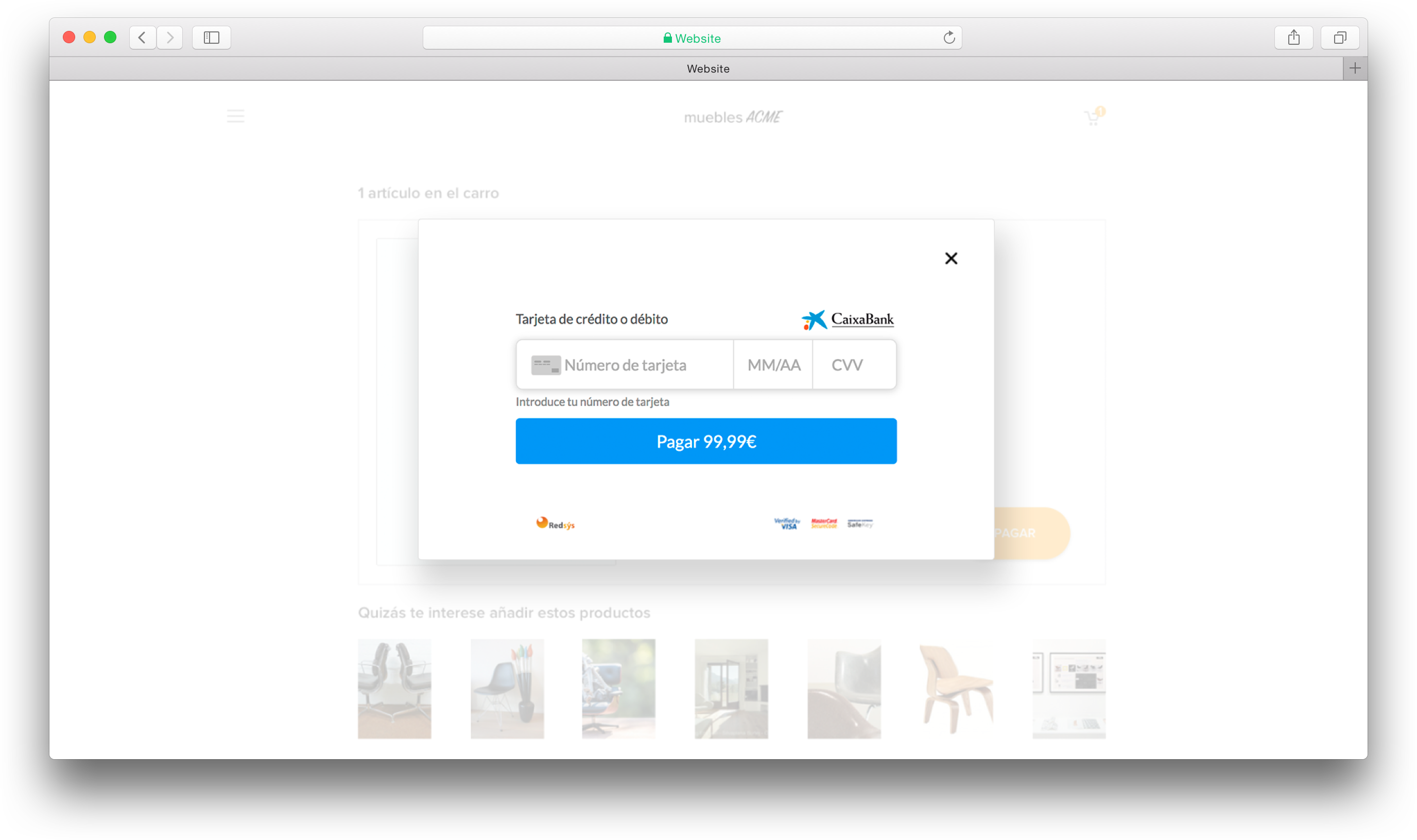 Nueva interfaz de pago